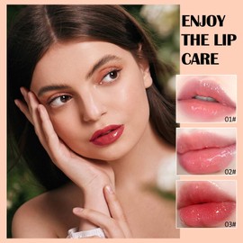 Prreal 3 PCS Lip Balm Set, Day & Night Repair Lip Mask, Moisturizing Lipstick Primer, Glossier Lip Balm for Lip Care Lip Makeup (01+02+03)