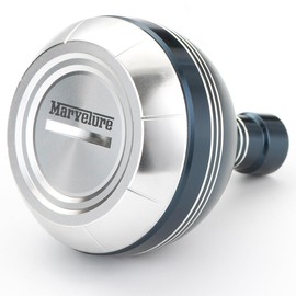 MARVELURE Power Knob 1.77-1.85 inches (45-47 mm) Compatible for Shimano Type B Saltwater Spinning Reel Stella SW, Stradic SW, Saragosa SW, Twin Power SW (Navy Blue & Silver, 45 mm)