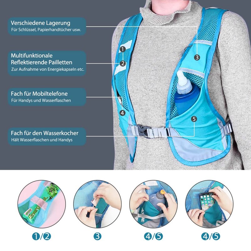 Tyuodna Ultralight Running Backpack, Hydration Backpack Running, Trail Running Backpack,