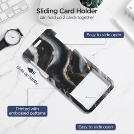 AiQInu Ausweishülle mit Band, Kartenhalter mit Schlüsselband, mit Einziehbaren Badge Reel Karabiner Clip & Abnehmbare Lanyard Strap, für Frauen, Lehrer, Krankenschwester, Doktor, Student (Schwarz)