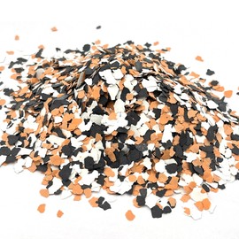 Huixiang 500G/1.1LB Color Chips for Epoxy Floors - Decorative Paint Kit, Flakes, Chips for Garage Floors - Orange Coating (1.1LB, 1)