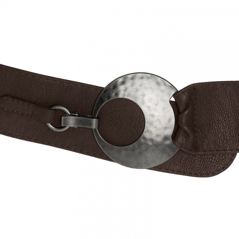 Caspar GU225 Women's Wide Belt/Waist Belt with Large Buckle –