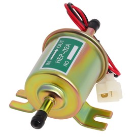 Universal Electric Fuel Pump 12V Low Pressure 4-7 PSI Inline Fuel Pump For Gasoline or Diesel Engine HEP-02A Motorcycle Carburetor ATV Trucks Boats By Gekufa