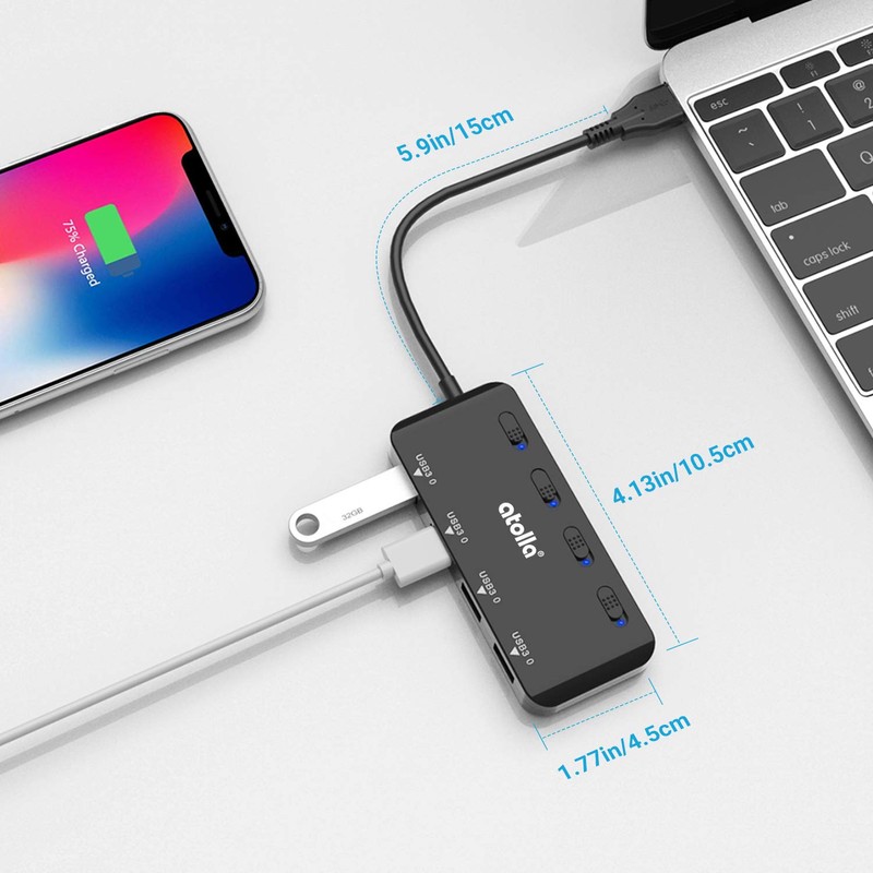 Atolla Ultra Slim USB 3.0 Data Hub 4 Port -