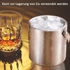 thirei 2L Ice Cube Tray, Stainless Steel Ice Container, with