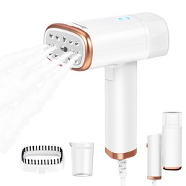 Steamer for Clothes Steamer Handheld, Travel Steamer for Clothes Portable Mini, 1200W Foldable Garment Steamer, 120ml Fabric Wrinkle Remover with Brush and Measure cup for Home Office Travel