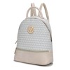 MKF Collection Signature Backpack for Women Vegan Leather Top-Handle Bookbag