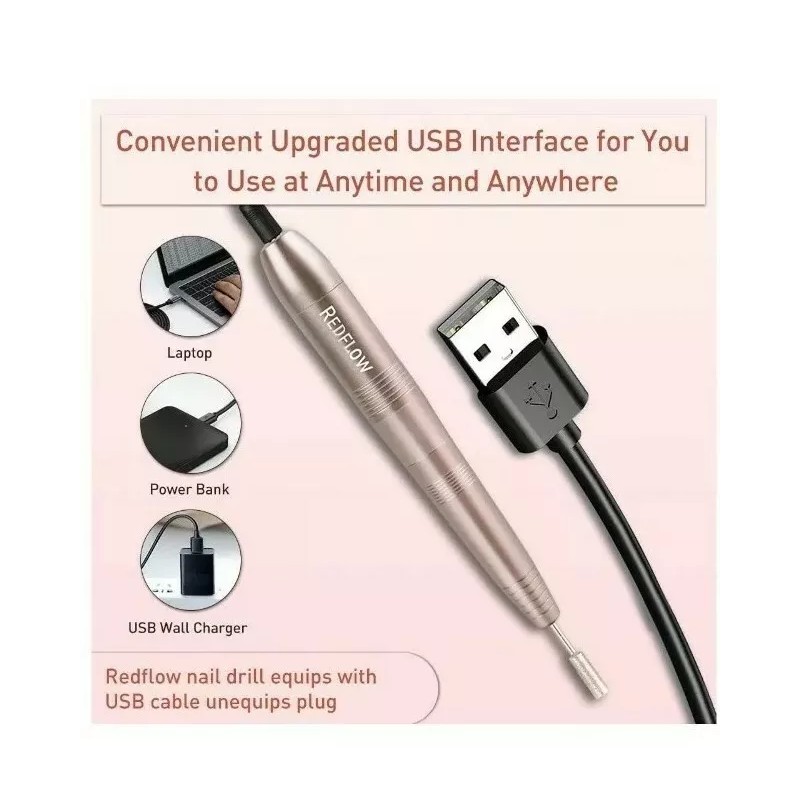 RedFlow Electric Nail Drill, Acrylic Nail Drill Kit, for Nail