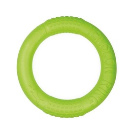 Record - Swimming Ring for Dogs - Size: Diameter 26.5 cm - Green Colour - Dog Game in Water - Made of EVA - Strong and Durable Material - Easy to Grip