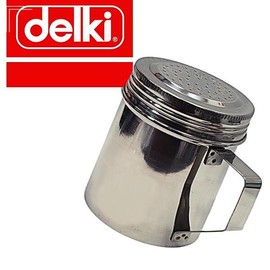 Delkey [2개구성] 분말통 파우다통 맛소금통 스텐 1호소형 델키 손잡이 후추통 파우더통 HW8E5F57 [2-Piece Set] Powder Container Salt Container Pepper Container Stainless Steel Small Deluxe Handle HW8E5F57