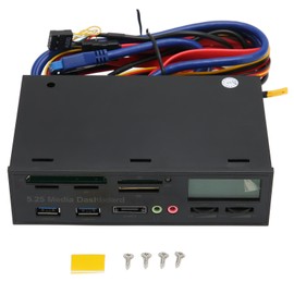 Media Dashboard USB3.0 Front Panel Hub LCD Display Optical Drive 5.25in 5Gbps PCIE Interface USB Front Panel Adapter