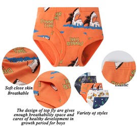 Boboking Boys Briefs Underwear Boys Space Cotton Toddler Boys Boxer briefs 9-10yrs Yellow Black