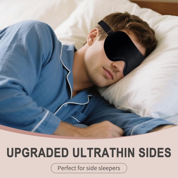 Generic 3D Sleep Mask for Side Sleepers - Light Blocking,