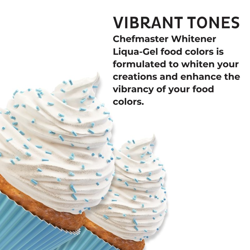 Liquid Whitener Liqua-Gel Food Coloring | Brighter Whites & Pastels
