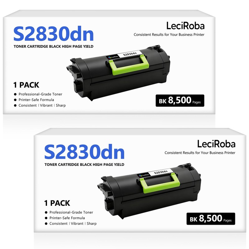 LeciRoba Compatible S2830dn S2830 High Capacity Black Toner Cartridge Replacement