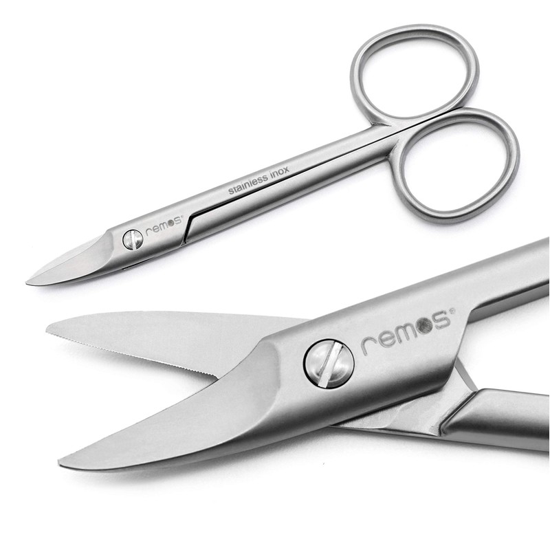 Remos toenail scissors in beak shape, made of stainless steel,