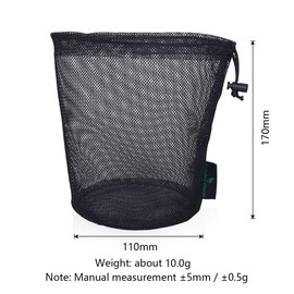 iBasingo 5pcs Nylon Mesh Bag Stuff Sack Golfball Pot Outdoor M-BVP02