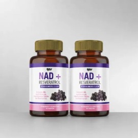 Nad Resveratrol Premium 9 Ingredientes 60 Tabs 2 Pack                                                                                                 