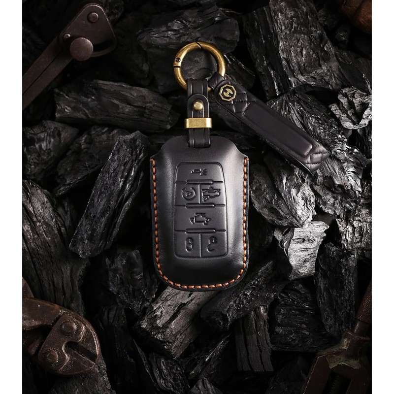 ontto Cowhide Car key cover fit for Dodge RAM 1500