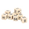 30PCS 6 Sided Number Dice 15.5mm Multiple Of 2 Number