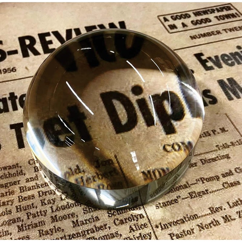 meigan Magnifier Magnifier Semicircular Domed 6x Paperweight Magnifier Magnifier Loupe