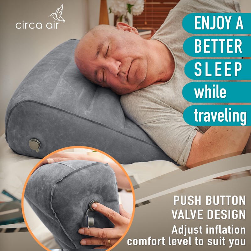 Circa Air Inflatable Wedge Pillow for Traveling - Travel Wedge