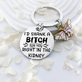Best Friend Keychain Gifts Funny Friendship Keychains For Women thank you gifts for friends for Best Friends Inspirational Cool Gag Holiday Keychain Birthday Gifts Ideas for Sisters BFF Female
