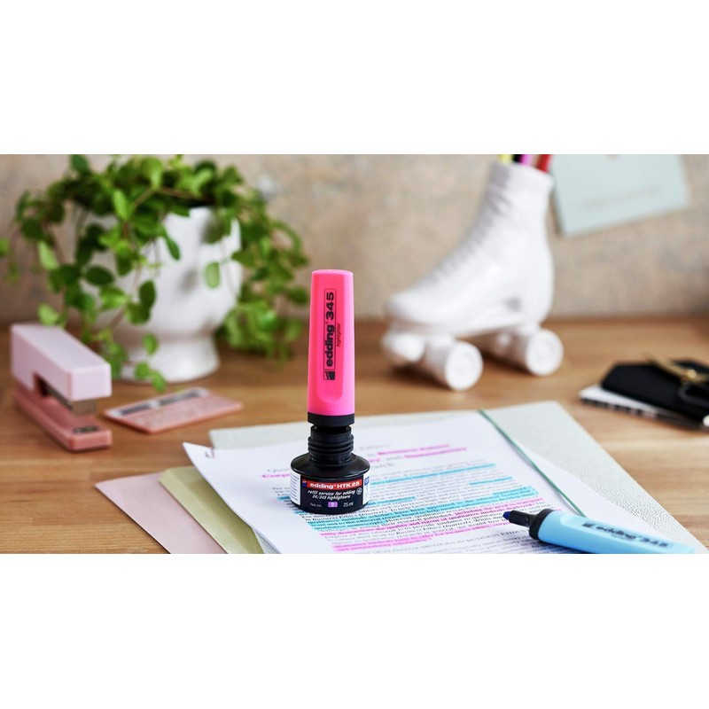 edding Textmarker edding 345 copylighter, refillable, silver grey