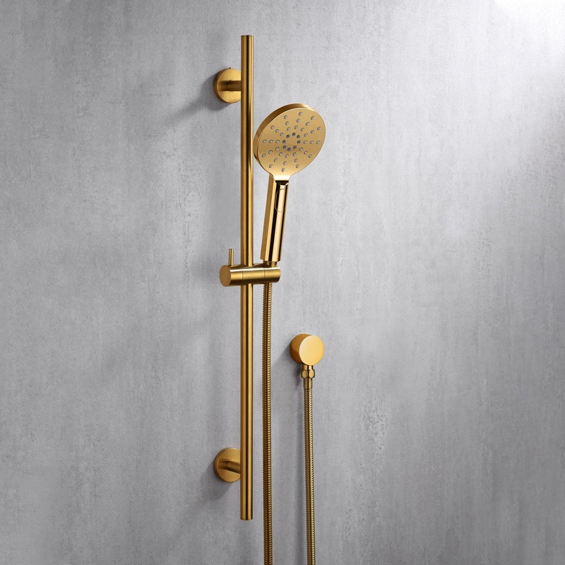 Luxier SB01-30-G 30 in. Adjustable Slide Bar for Handheld Showerheads