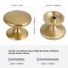 BIGLUFU Brass Cabinet Knobs, 30 Pack, 1 Inch, Gold: Dresser,