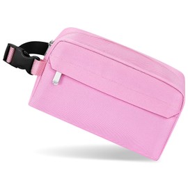Neverwhy Kids Small Insulated Snack Bag Lunch Box,Collapsible Reusable Small Lunch Bag with Snap Buckle Handle for School Beach Travel Picnic,Pink 5-Can(3L)
