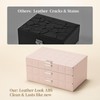 LAMU Jewelry Box for Women,Waterproof & Dustproof No Cracking Jewelry