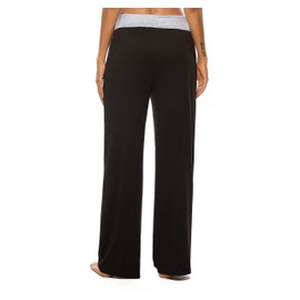 LOCUBE Women's Pajama Pants Comfy Loose High Waisted Lounge Pants Drawstring Wide Leg Yoga Pants (Black 2, X-Large)