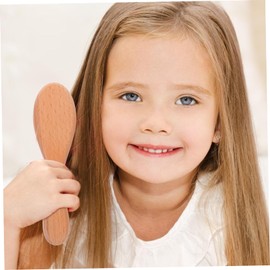 Totority Baby Grooming Kit Wooden Hair Comb Wool Brush Set Newborn to Infant Gentle Scalp Care