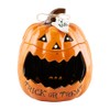 Mud Pie Led Sound Pumpkin Container; 9" x 8" Dia