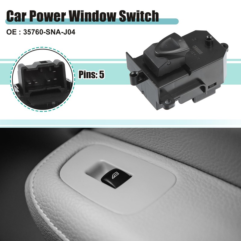 ACROPIX Car Power Window Switch Passenger Side Hon da Compatible