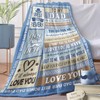 Paayna Gift for Dad from Daughter Son Flannel Throw Blanket,