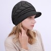 JSTHHTT 2PCS Knit Hats for Women, Plush Lined Ladies Beret