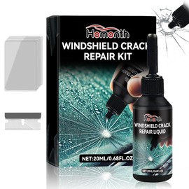 Windshield Crack Repair Kit, 2025 New Premium Windshield Repair Kit, Quick Glass Repair Liquid, Cracks Gone Glass Remover Fluid for Quick Fix Windshields, Windows, Mirrors, All Crack Types