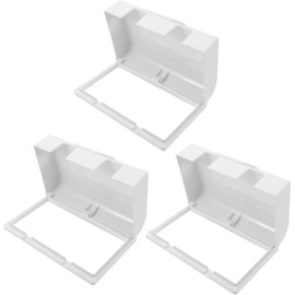 Caja Protectora Adhesiva para Enchufe Doble Tipo 86 white 3 Unidades Cubierta de Plástico para Tomacorrientes Eléctricos en Baño y Cocina Protección contra Humedad y