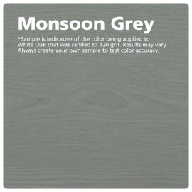 Rubio Monocoat Precolor Easy, Indoor Water-Based Wood Stain & Pre-Treatment, 200 ft² - Monsoon Grey | Quick-Dry, Eco-Friendly Pre-Color Bonding Stain for Indoor Use with Oil Plus 2C | 1 Liter