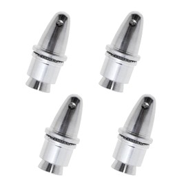 EMSea 4X 3.17mm Aluminum Bullet Propeller Holder/Adapter for RC Airplane Silver