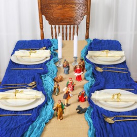 Windkream Happy Passover Table Runner Parting The Red Sea DIY Table Runner Jewish Pesach Festival Party Decoration Home Dining Room Kitchen Decor for Passover Indoor Outdoor Home Party Decor