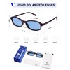 VANLINKER Retro Polarized Rectangle Sunglasses Womens Trendy 90s Small Square