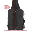Leaper Canvas One Strap Sling Cross Body Messenger Bag Shoulder