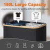 GARPROVM Double Laundry Hamper with Lid 150L Large Laundry Basket