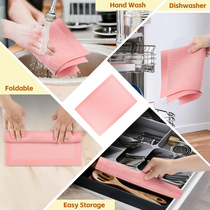 15.7"x11.8" Perforated Baking Mats, Non-Stick Hollow Out Silicone Mat, Reusable