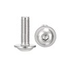 sourcing map Flanged Button Head Socket Cap Screws, M5*14mm Hex