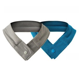 [DUOLEIMI] Neck Cooler, Cooling Towel, Neck Hanging Cool Band, Built-In Cold Pack, Washable, Heatstroke Prevention, For Sports, Farm Work, Construction Sites, bluegrey