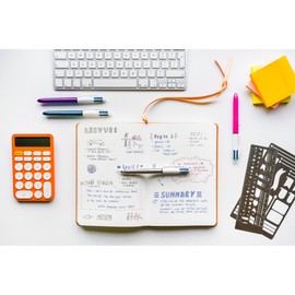 BIC 4 Colours Ballpoint Pen Set 4 Colours Shine in Various Colours, Pack of 5, Ideal for the Office, Home Office or School